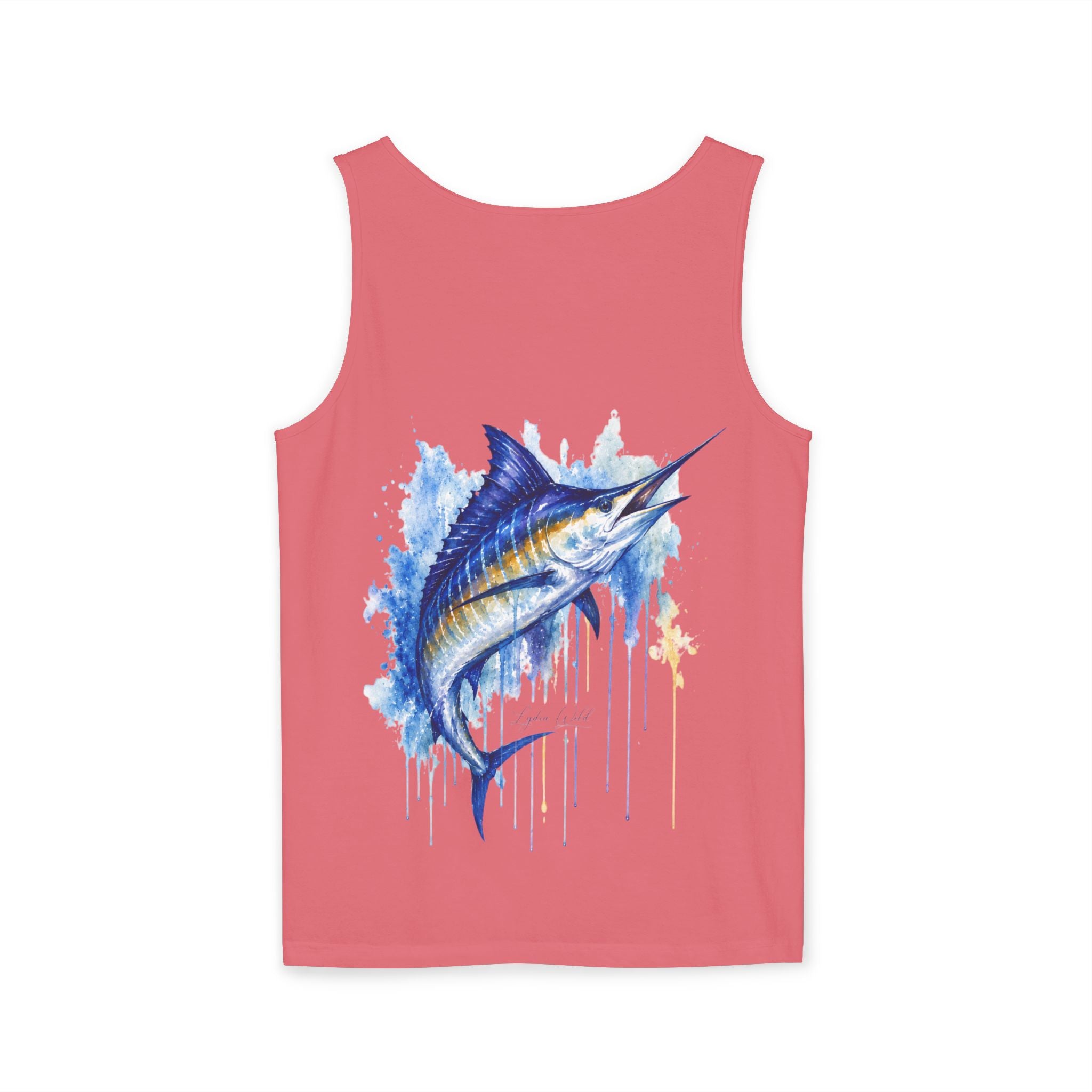 "Lydia Wild" Marlin Watercolor Tank Top