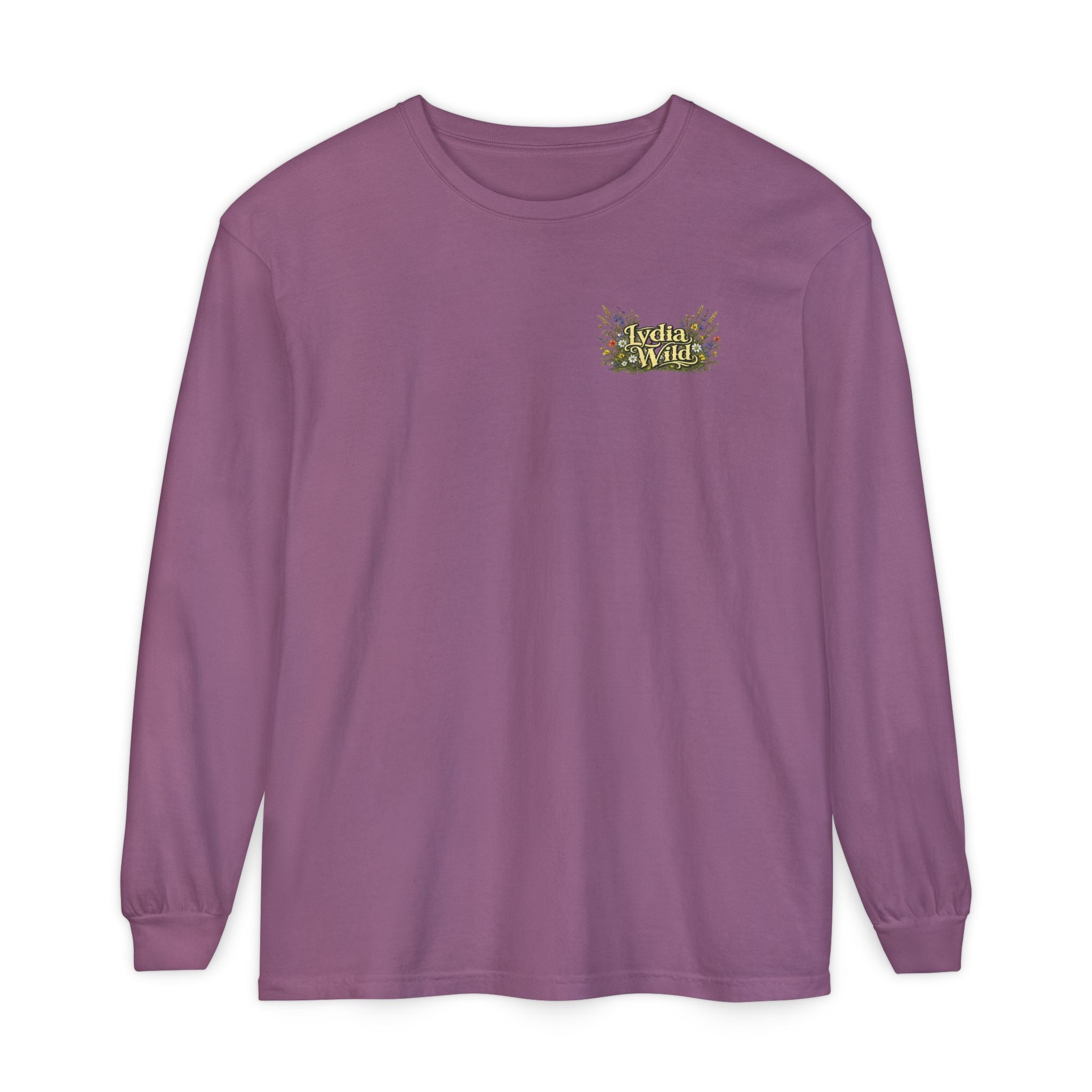 Lydia Wild Floral Logo Long Sleeve Tee