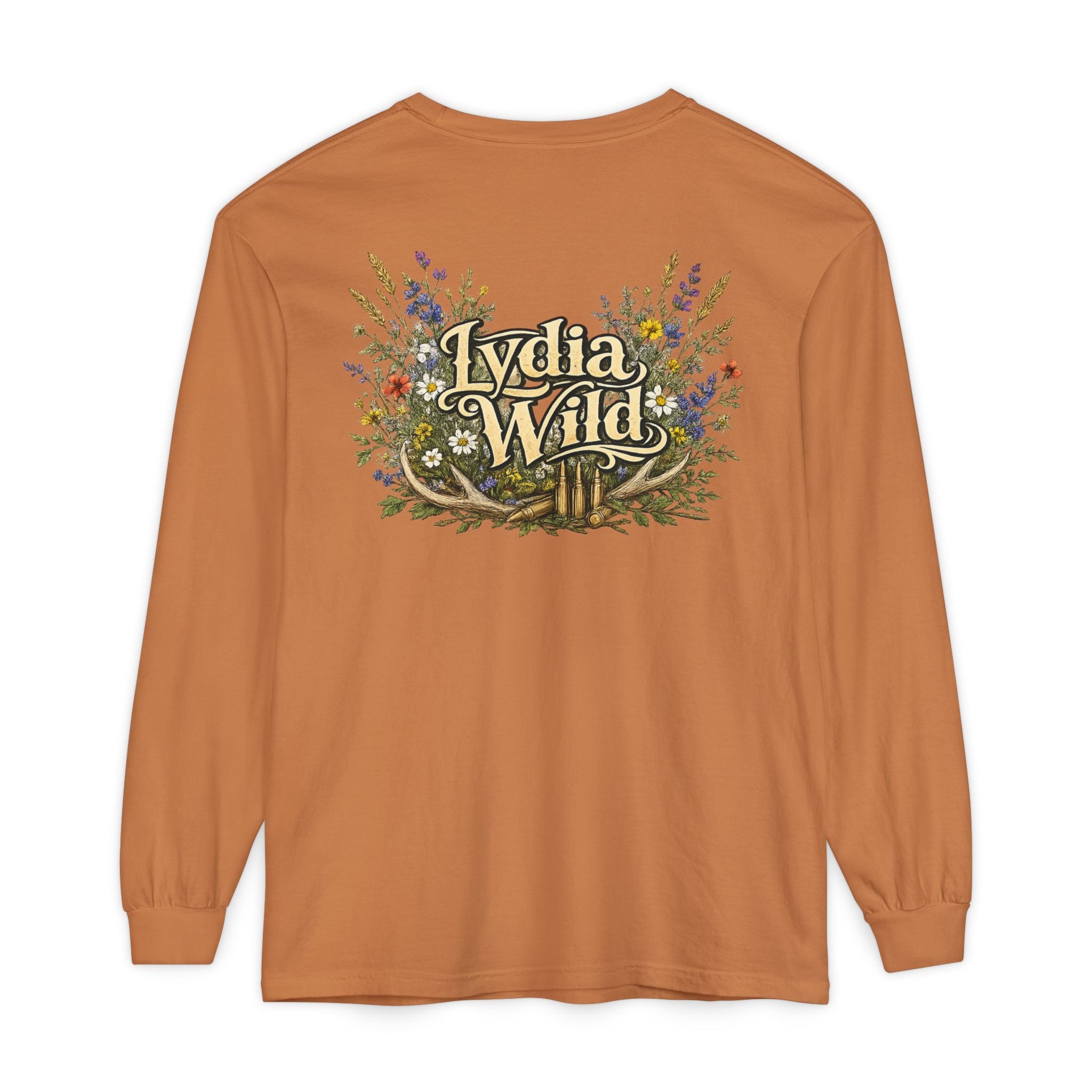 Lydia Wild Floral Logo Long Sleeve Tee