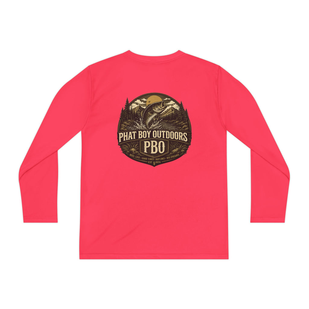 PBO Fishing long sleeve youth shirt