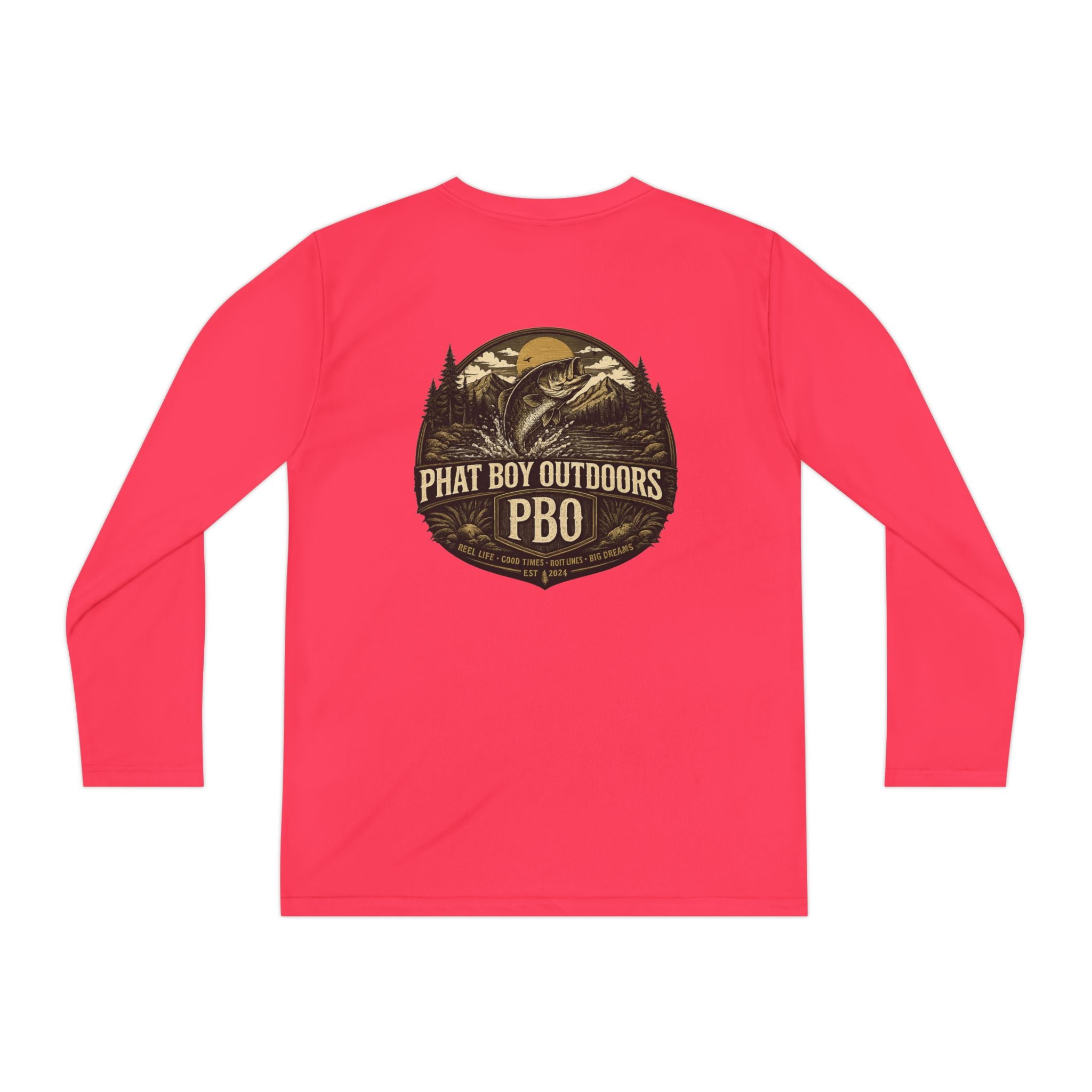 PBO Fishing long sleeve youth shirt