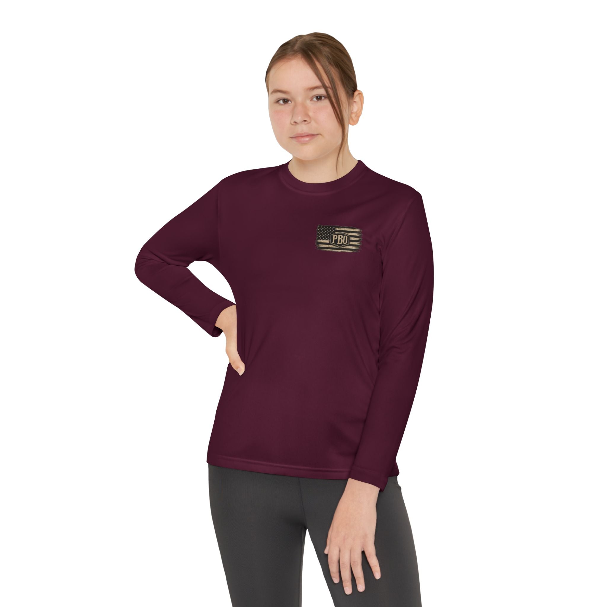 PBO Fishing long sleeve youth shirt