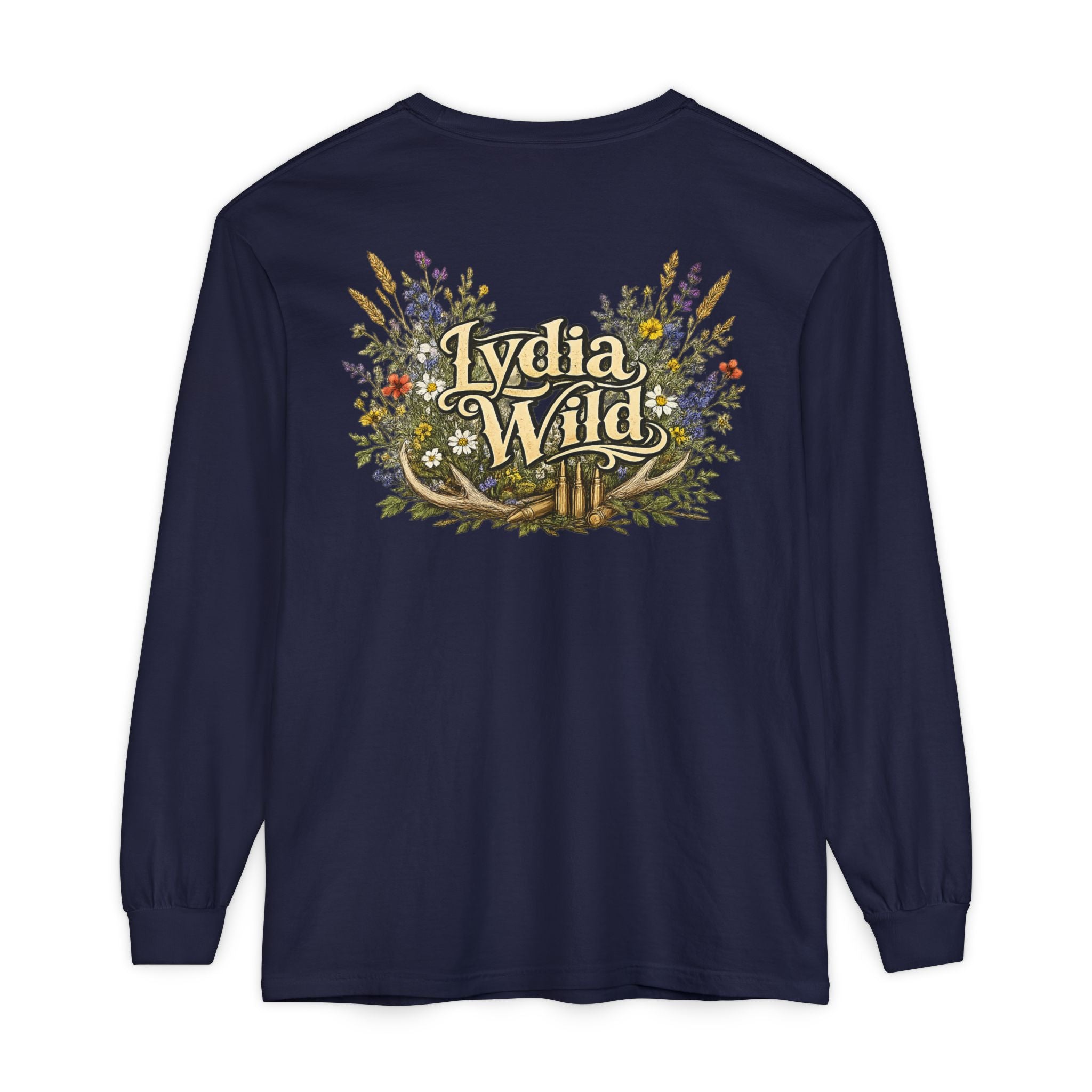 Lydia Wild Floral Logo Long Sleeve Tee
