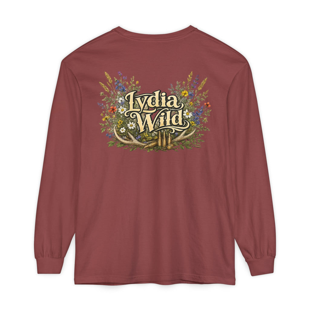 Lydia Wild Floral Logo Long Sleeve Tee