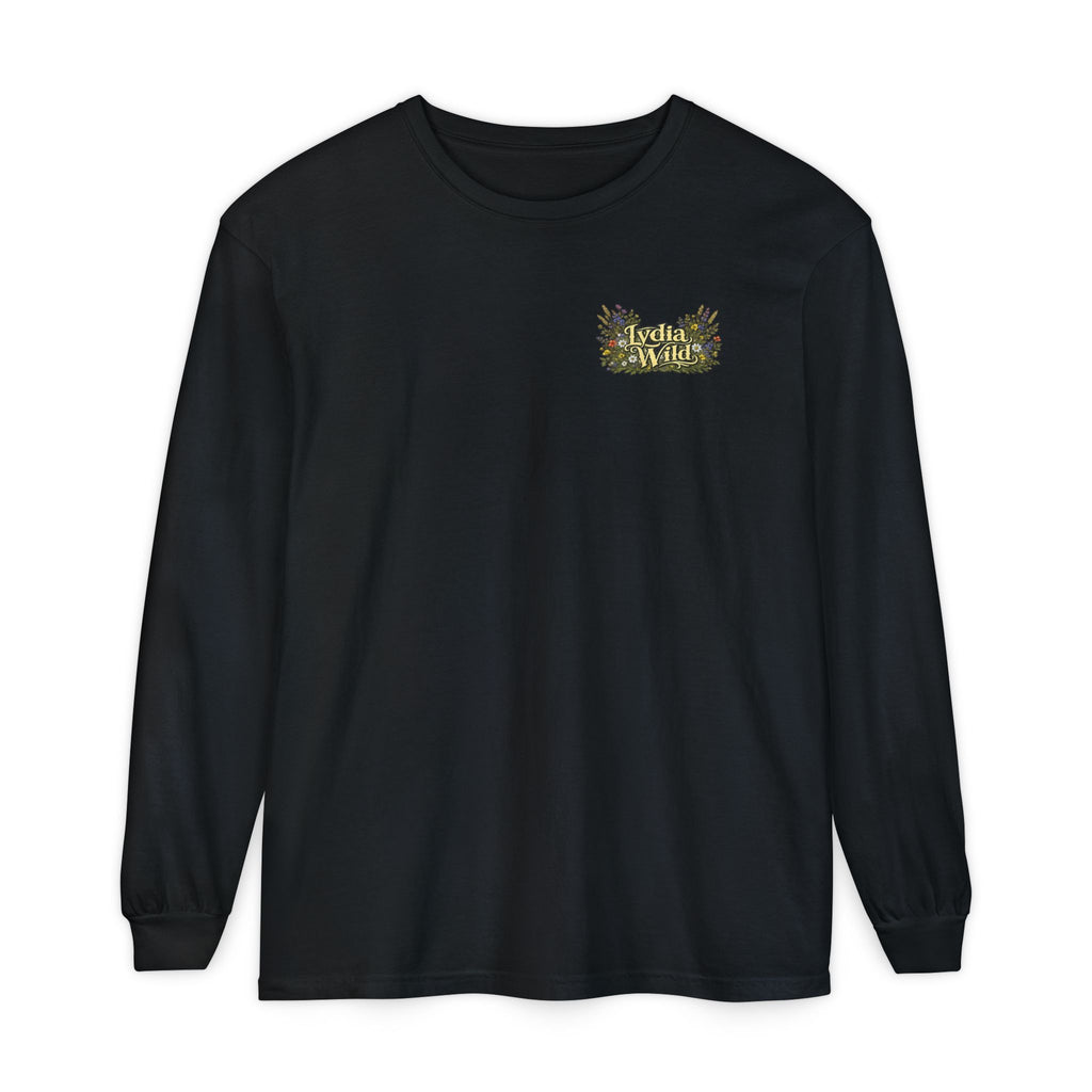 Lydia Wild Floral Logo Long Sleeve Tee