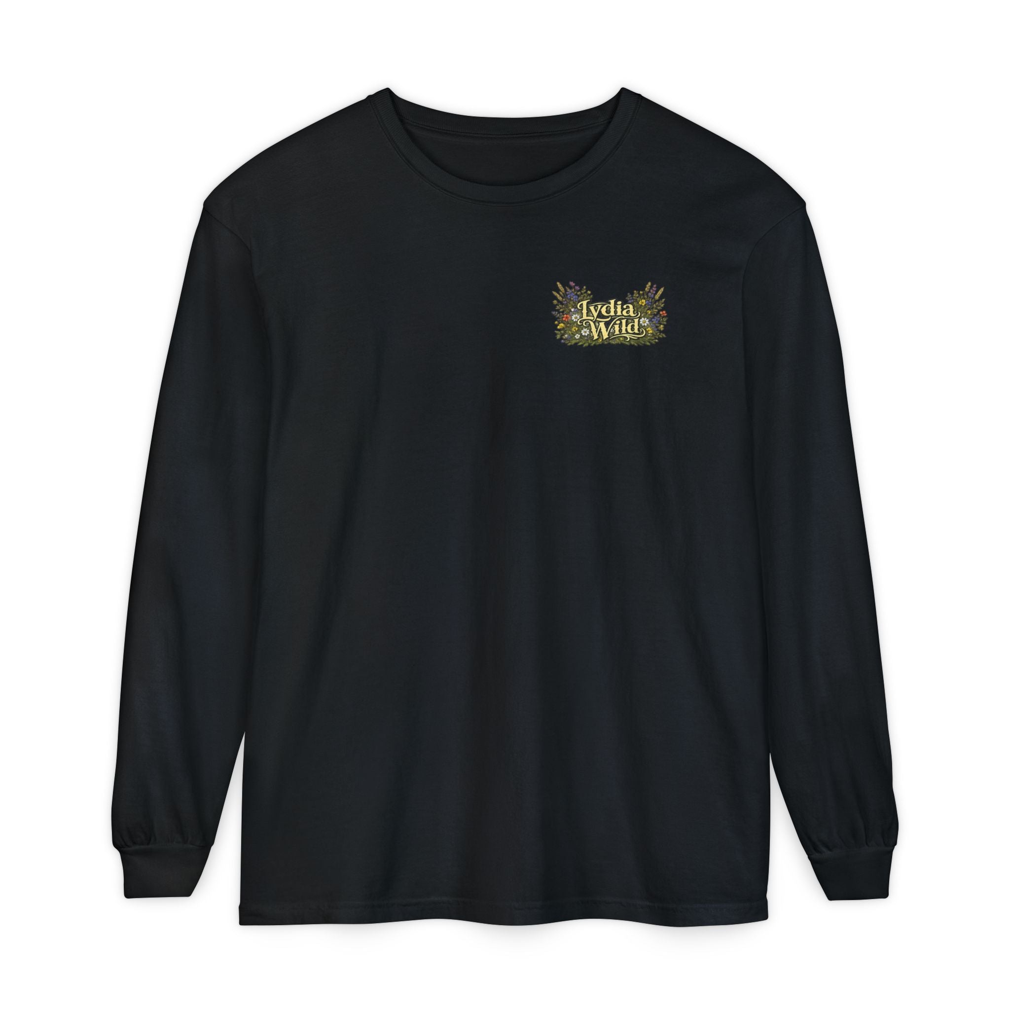 Lydia Wild Floral Logo Long Sleeve Tee