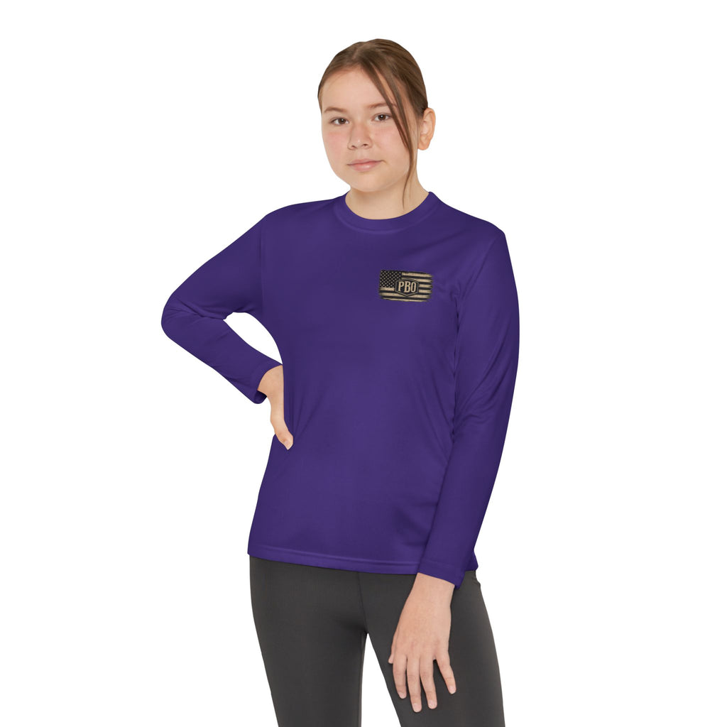 PBO Fishing long sleeve youth shirt