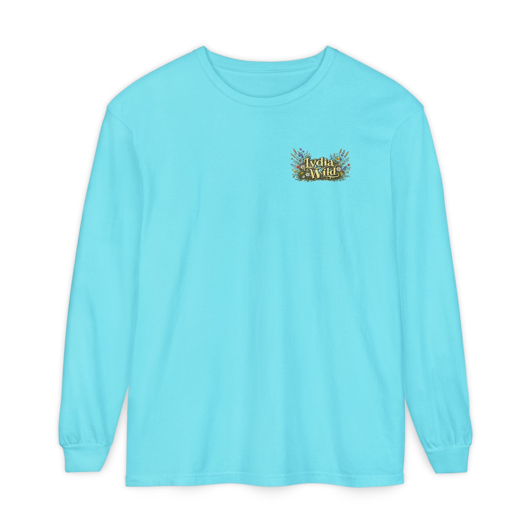 Lydia Wild Floral Logo Long Sleeve Tee