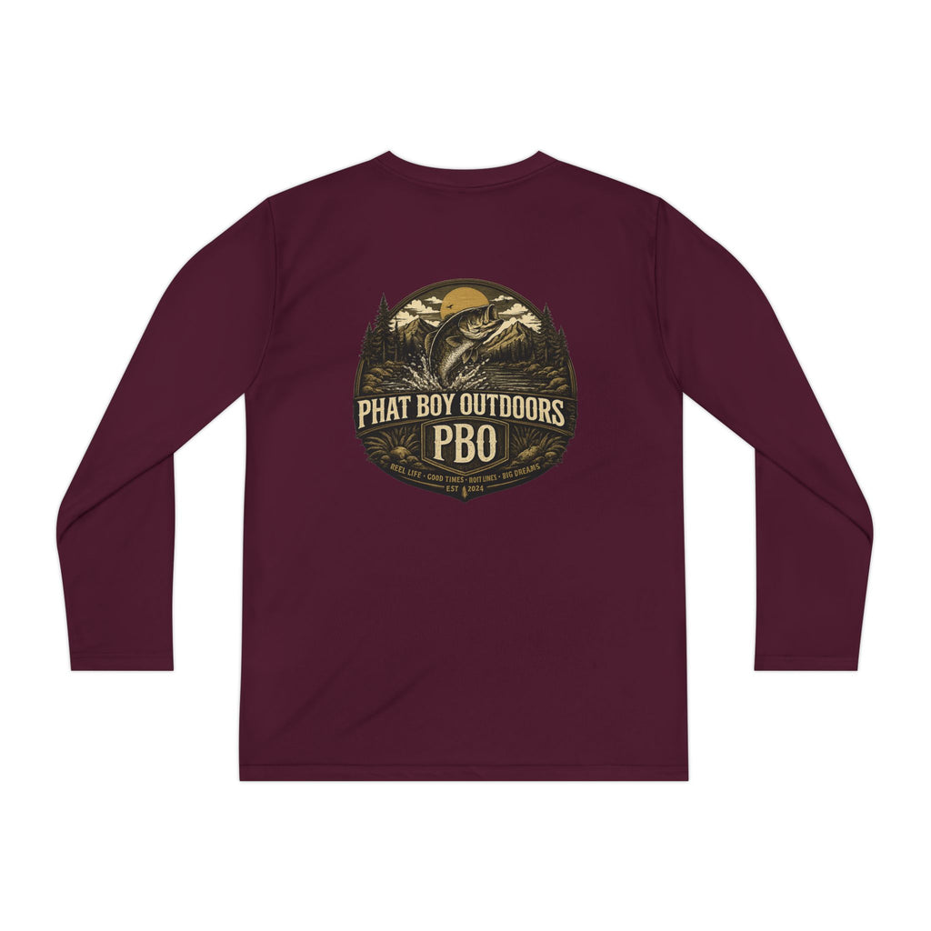 PBO Fishing long sleeve youth shirt