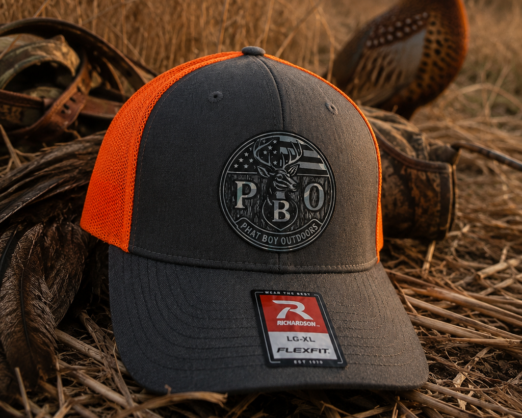 Richardson 110 R-Flex Charcoal/Blaze Orange